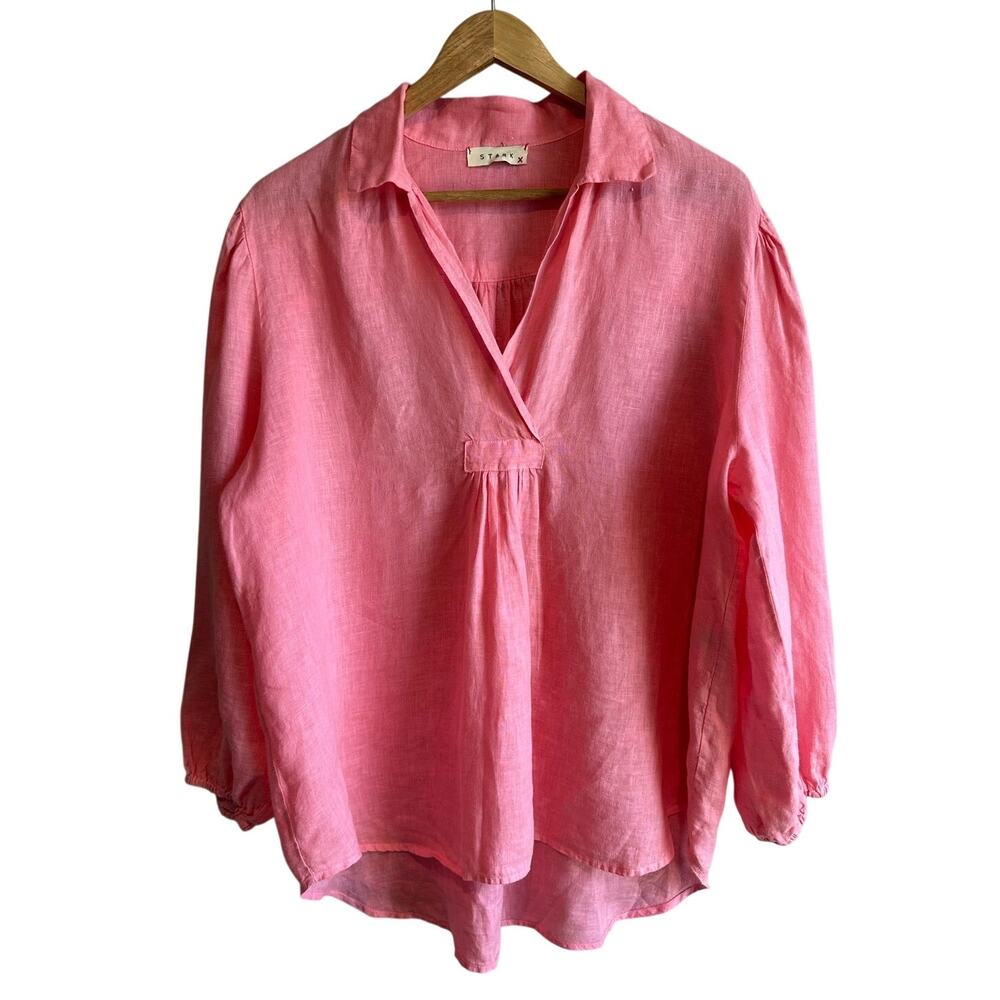 Starkx Women's Forever Top Linen Pink Coral XL